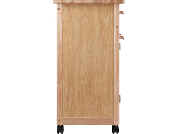 Winsome Wood Kitchen Cart, Natural, Single Drawer
