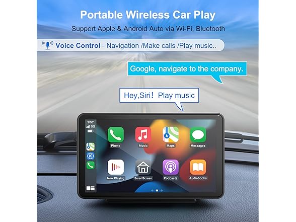ONCHEER 7-Inch Carplay Android Display
