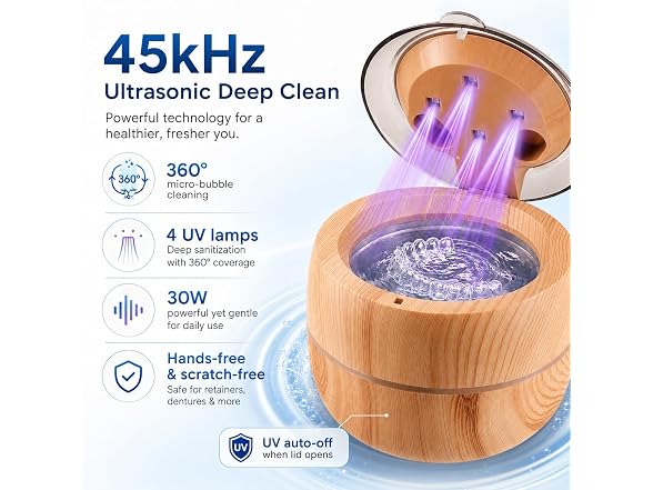 Dental Ultrasonic Retainer Cleaner