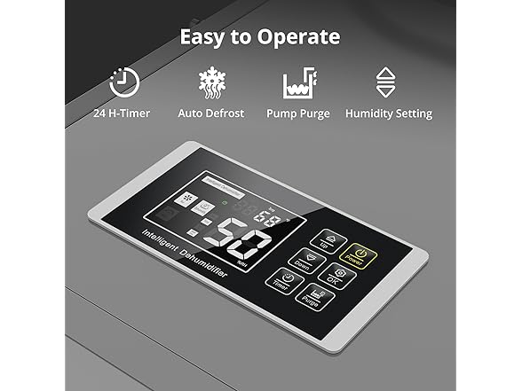 Kesnos 155 Pints Commercial Dehumidifier with Pump