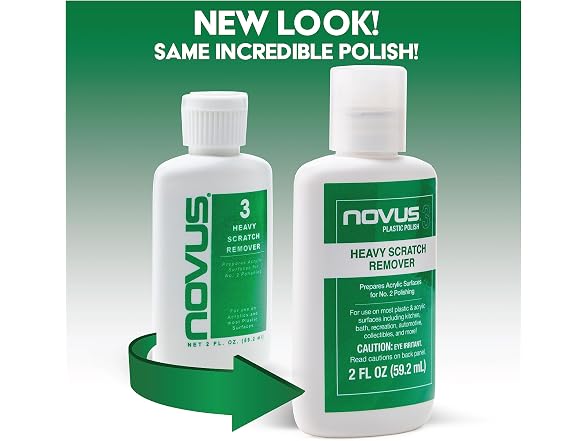 NOVUS 7082 | Heavy Scratch Remover #3 | 8 Bottle
