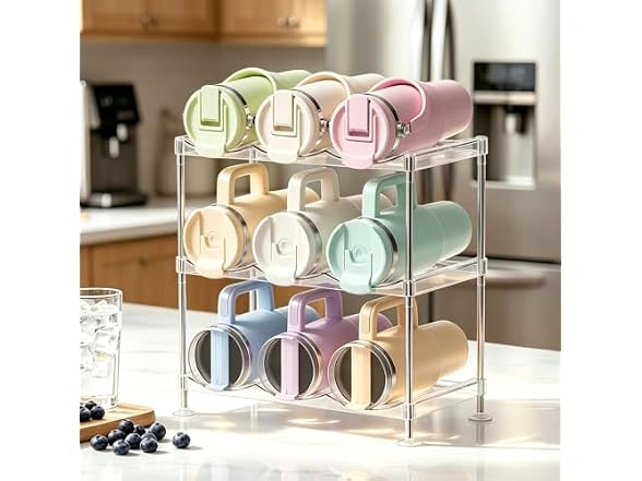 VNYIFAN Stackable Water Bottle Organizer