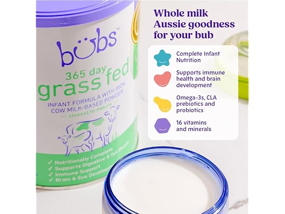 Bubs 365 Day Grass Fed Infant Formula for 0 12