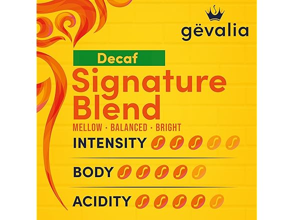 10CT Gevalia Signature Blend Decaf Mild Roast KCup