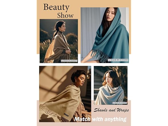 Made By Johnny (OS) MBJ Shawls Wraps Blanket