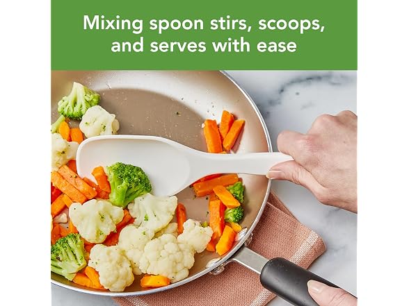 Tovolo Elements Silicone Spoon Set of 2 Buttercream