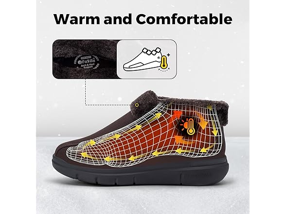 FitVille Men's Wide Snow Boots