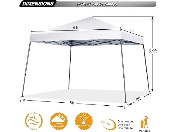 ABCCANOPY Stable Pop up Outdoor Canopy Tent