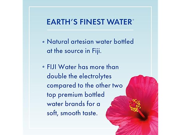 FIJI Artesian Bottled Water 16.9 oz Pack of 24