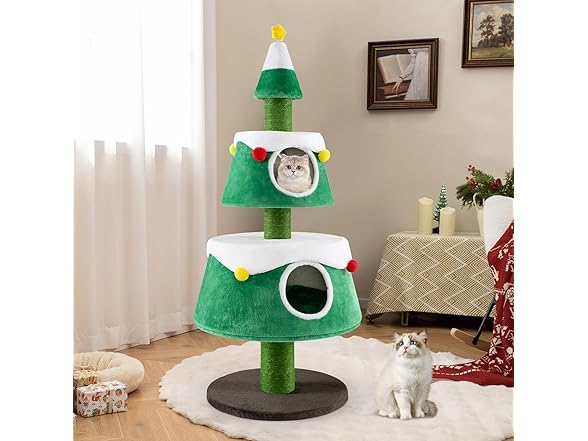 PETSITE 60 inch Christmas Cat Tree