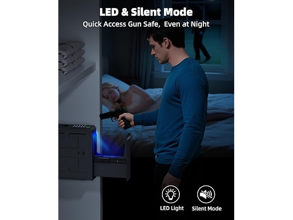 HAWKUNG Slider Bedside Pistol Safe