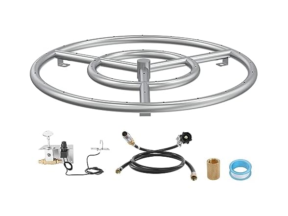 18 inch Round Stainless-Steel Fire Pit Burner