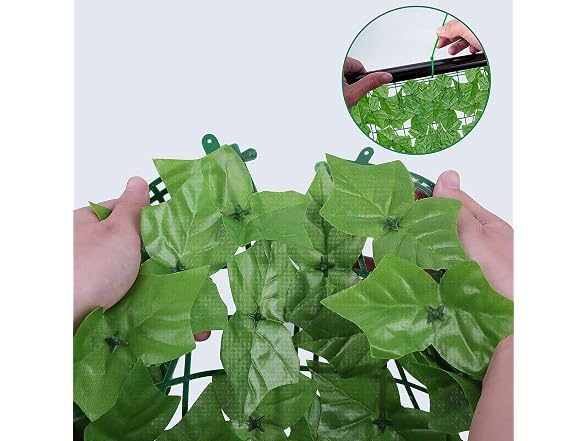 Moeput Artificial Ivy Privacy Fence, 160"x60" - Gallery 4