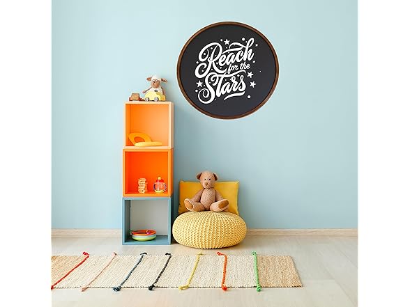 Sunnydaze Round Magnetic Chalkboard