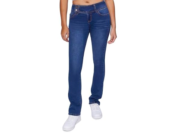 Forever 21 (28) Mid-Rise Jeans Light Denim