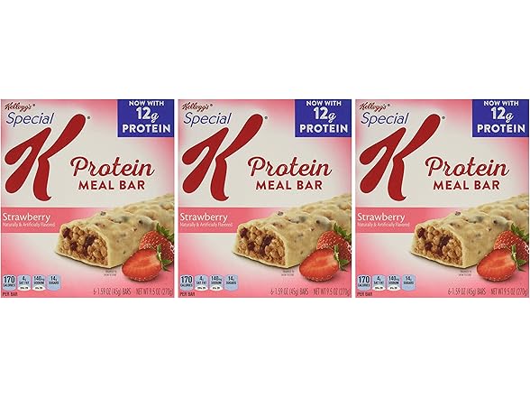 3Pk Kellogg's Special K Protein Meal Bars, Strawberry