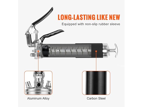 Pistol Grip Grease Gun, 6000 PSI, 14 OZ / 400
