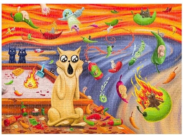 Exploding Kittens Spicy Scream Jigsaw Puzzle