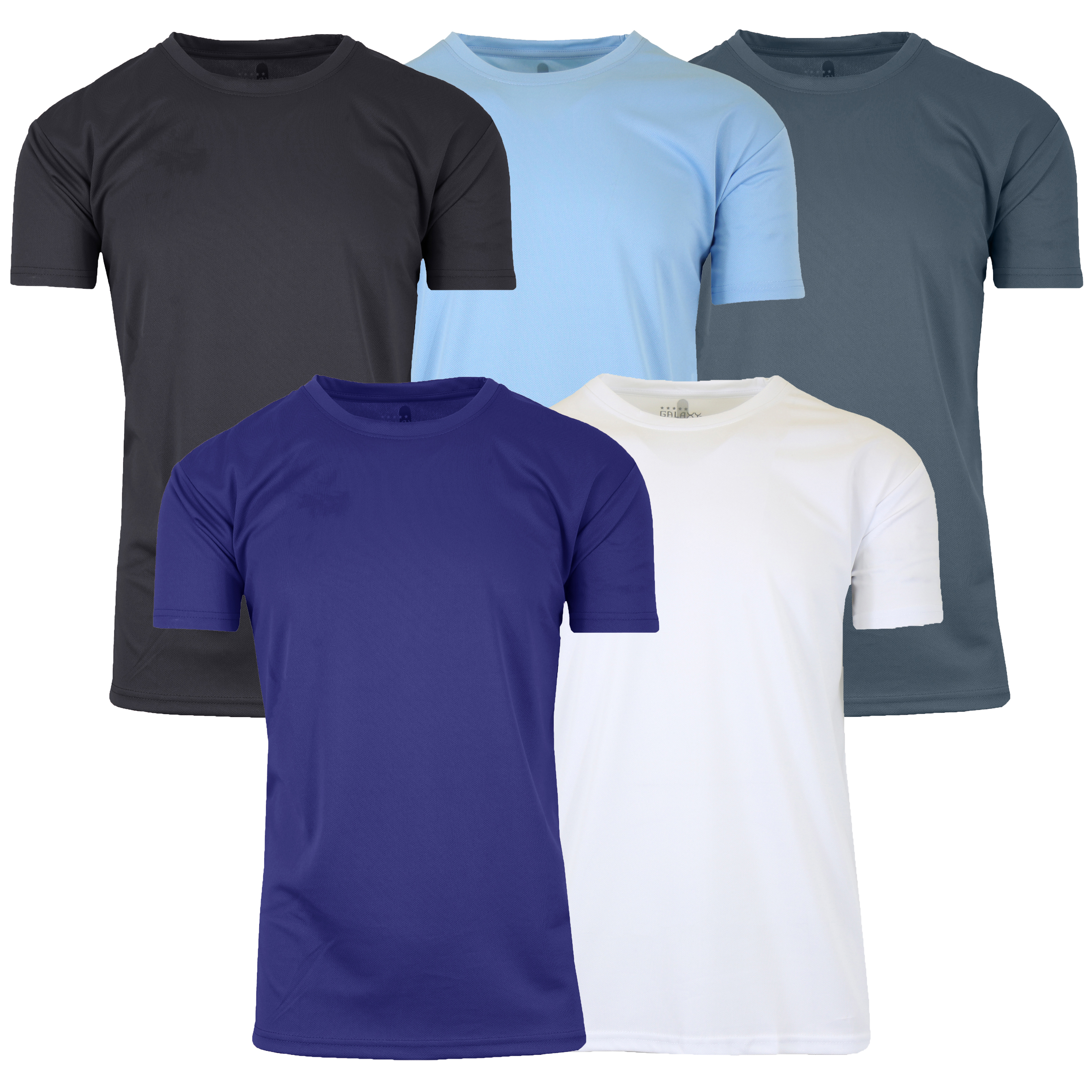5Pk Mens S/S Performance Active Tee - Gallery 10