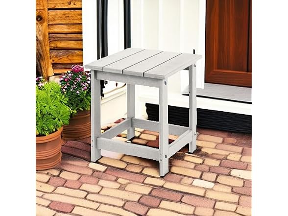 LZRS Square Patio Side Table Sand