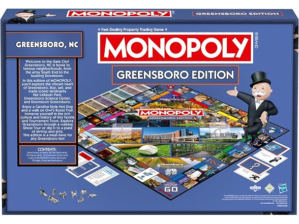 Monopoly Board Game – Greensboro, NC Edition