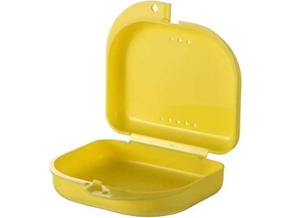 AKOAK Denture Case 2pc Yellow