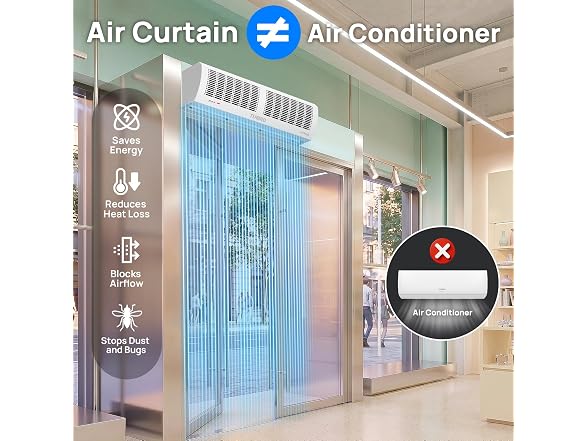 TURBRO 36-Inch Air Curtain Fan