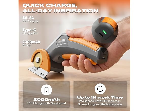 GARTOL Cordless Electric Scissors 4V