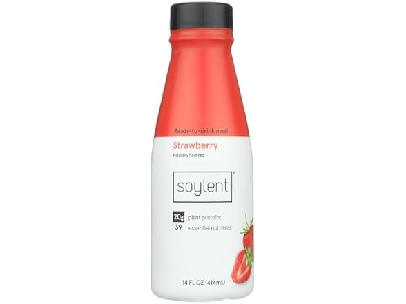 Soylent Complete Meal Replacement Shake, Strawberry