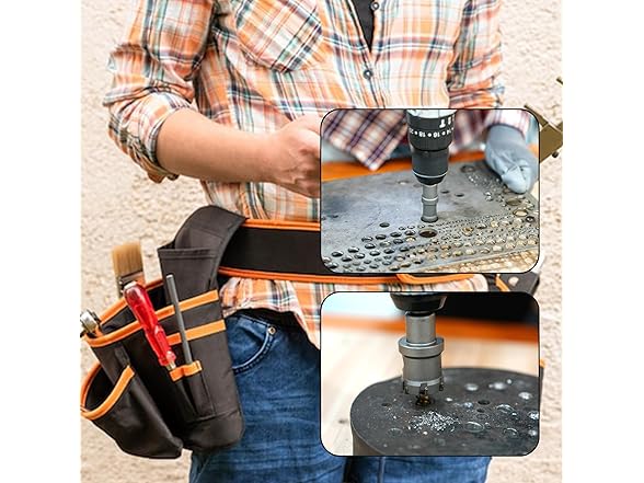 12Pcs TCT Hole Saw Kit for Hard Metal