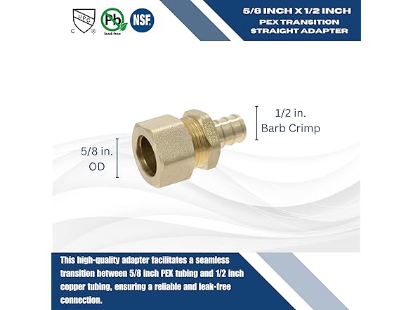XFITTING OD compression Straight Adapter