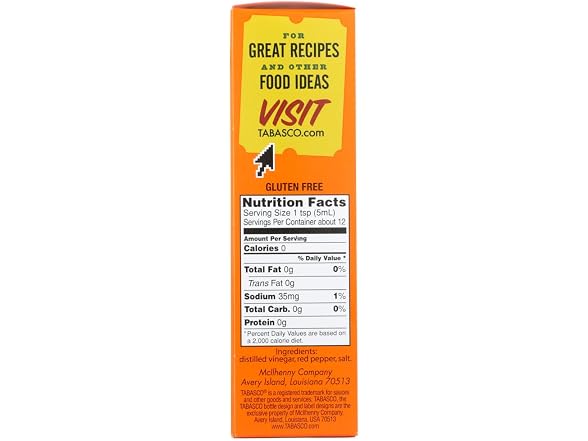 Tabasco Pepper Sauce, Original Flavor, 2-Oz