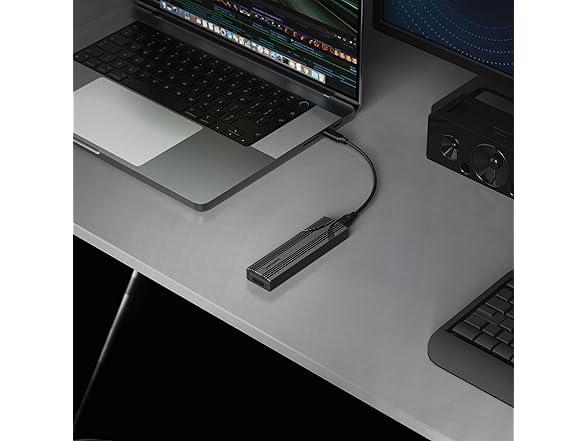 USB C NVMe Enclosure, Tool-Free M.2 SSD Case