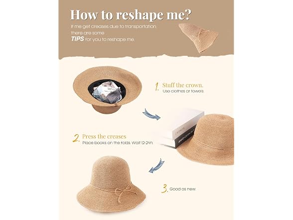 FURTALK Foldable Sun Hat Khaki