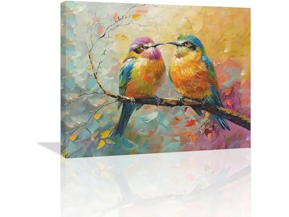 nanen Bird Canvas Wall Art Birds Paintin