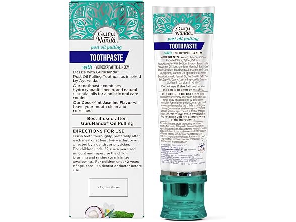 GuruNanda Hydroxyapatite Toothpaste Whitening