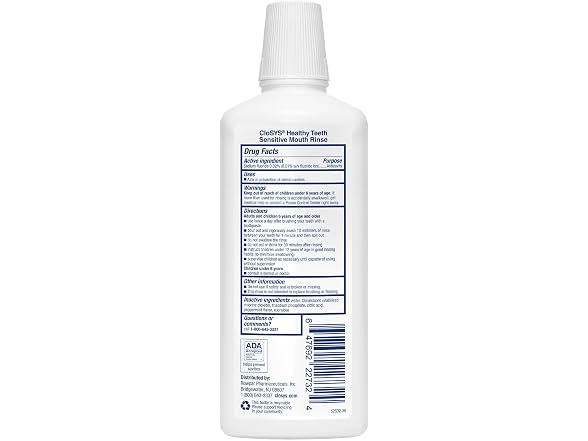 CloSYS Silver Anti Cavity Fluoride Mouthwash 32oz