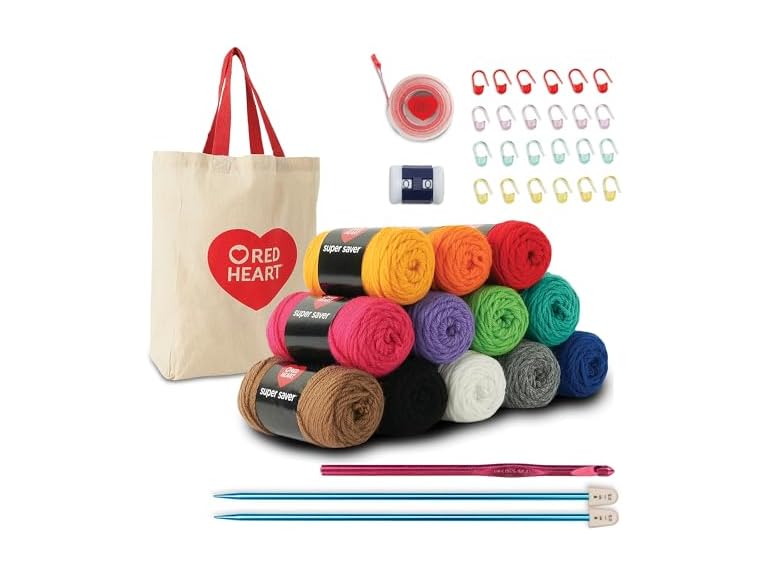 Red Heart Super Saver Super Yarn Stitchers Kit