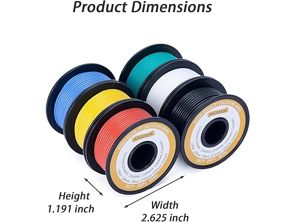 ANAMIA 22 AWG Silicone Stranded Copper