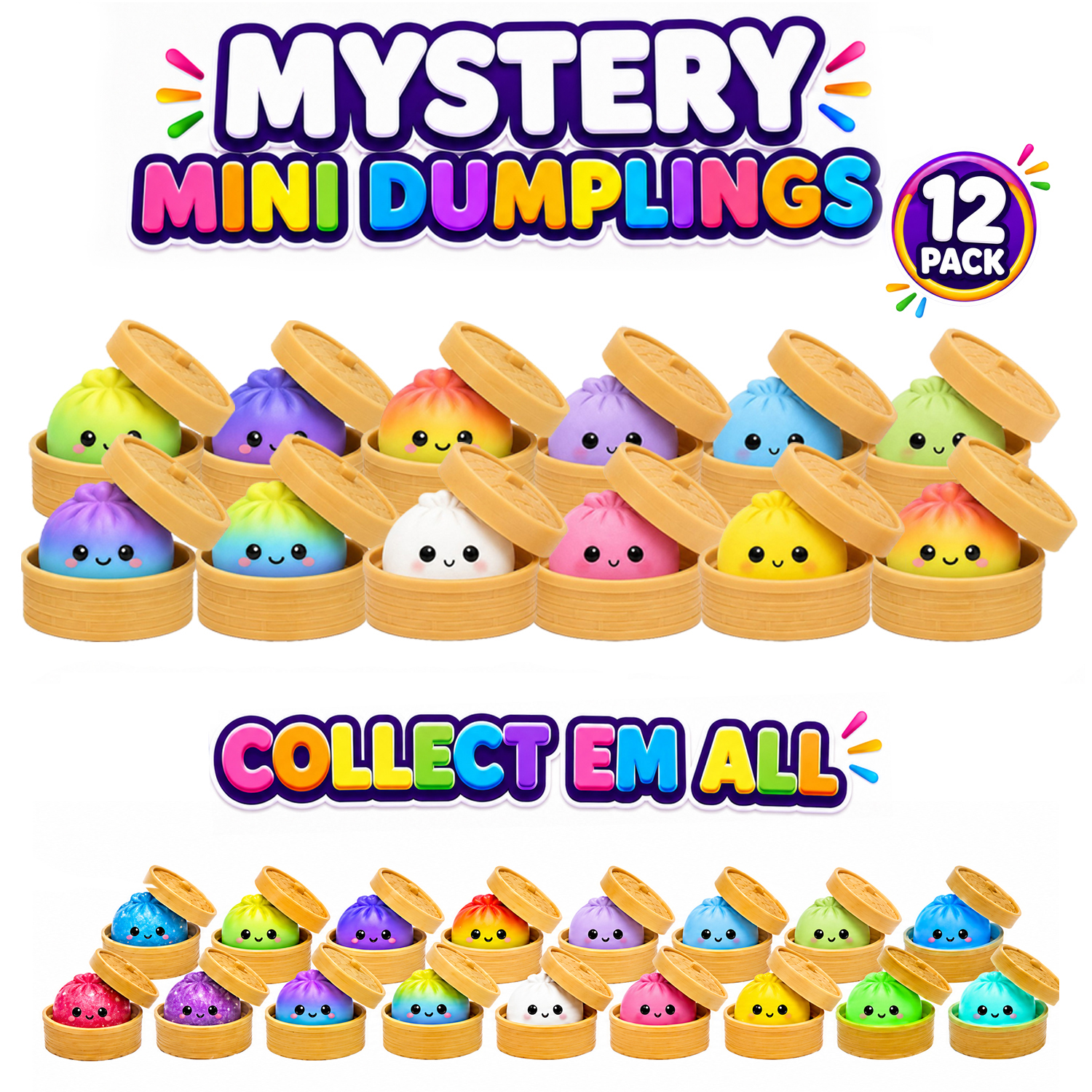 Twilight Squishy Sensory Toys Mini Dumpling - Gallery 8