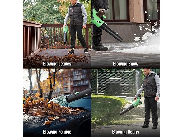 WORKPROX Leaf Blower Cordless w/Battery and Chgr