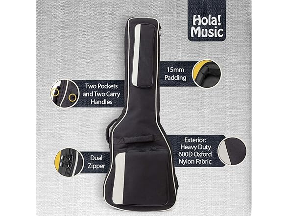 Hola! Music Electric Guitar Deluxe Series Gig Bag