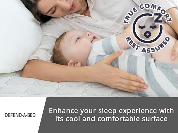 Defend-A-Bed Deluxe Quilted Waterproof Mattress Protector, Queen