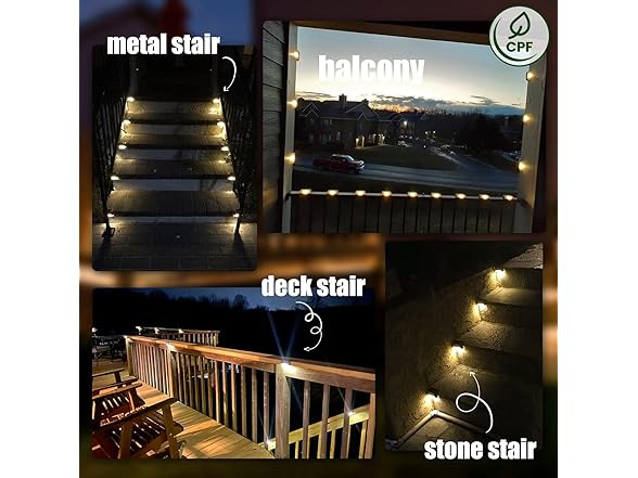 (16 Pack) SOLPEX Solar Deck Lights