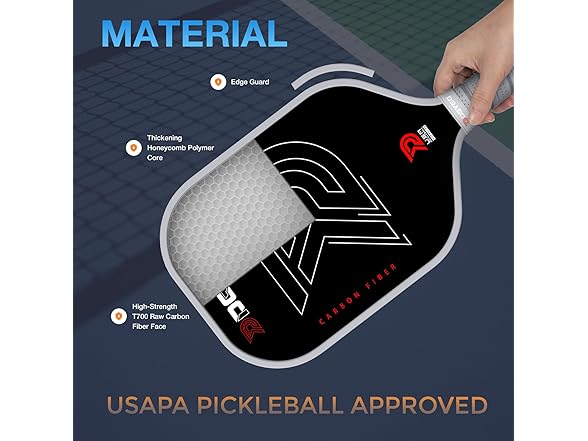 DGYGQ Carbon Fiber Pickleball Paddle