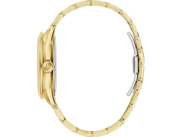 Bulova Men's Classic Sutton 4-Hand Automatic Watch, 24-Hour Sub Dial, Open Aperture, Self-Winding, Exhibition Caseback, Double Curved Mineral Crystal, Luminous Hands, 42mm Style: 97A108 (Open Box)
