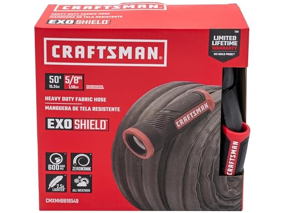 CRAFTSMAN ExoShield Heavy-Duty Fabric Hose