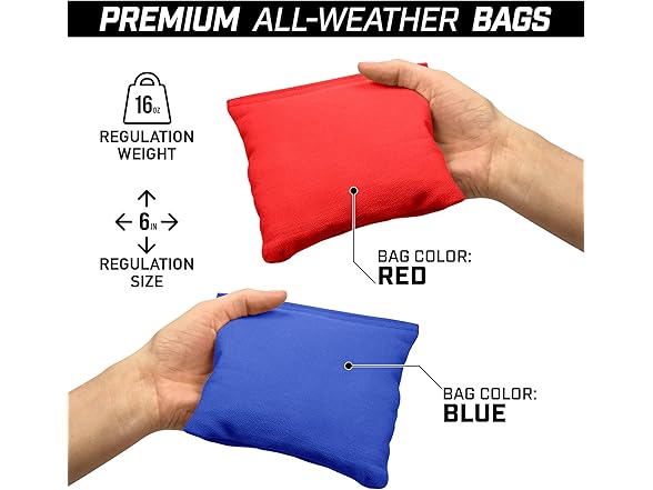 GoSports 4 ft x 2 ft Wood Cornhole Set