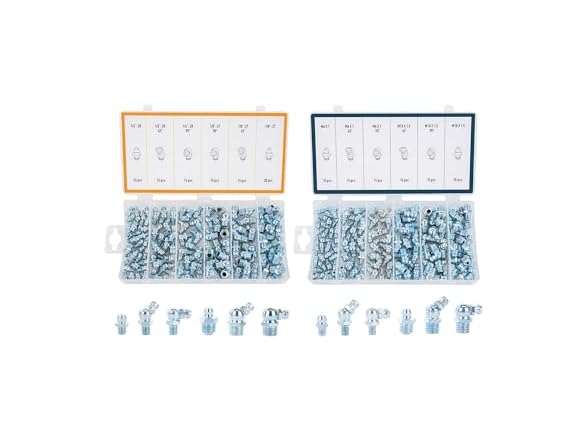 ZELCAN 230pc SAE & Metric Grease Fittings Kit