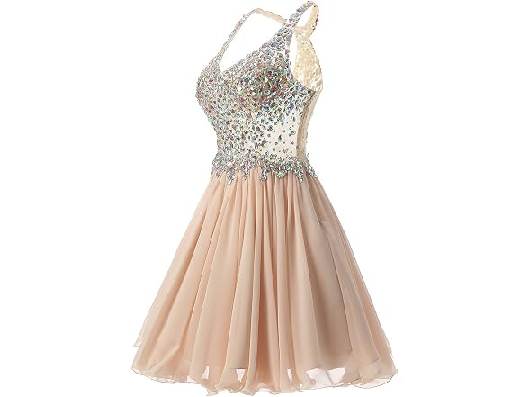 Fanciest Women (8) Beaded Chiffon Homecoming Dress